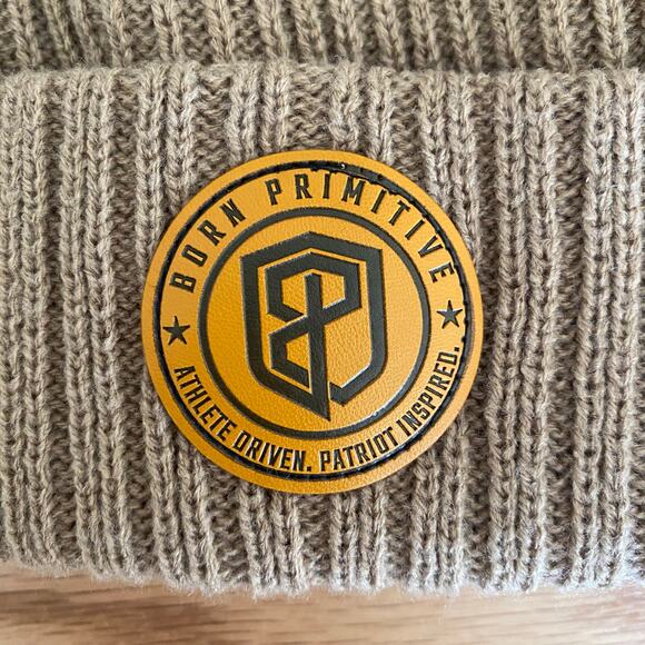 Born Primitive Heritage Knit Beanie Tigers Eye Khaki Neutral Gym Crossfit - Picture 3 of 4